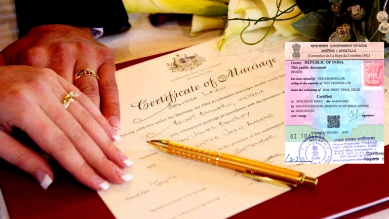 Marriage Certificate Apostille Services in India