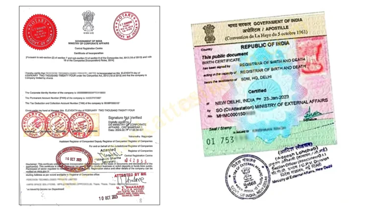 Commercial Documents Apostille Services